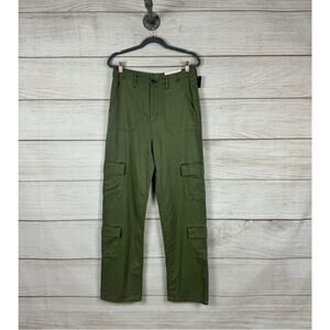 A New Approach Women's Olive Green Highest Rise Vintage Straight Jeans Size 8